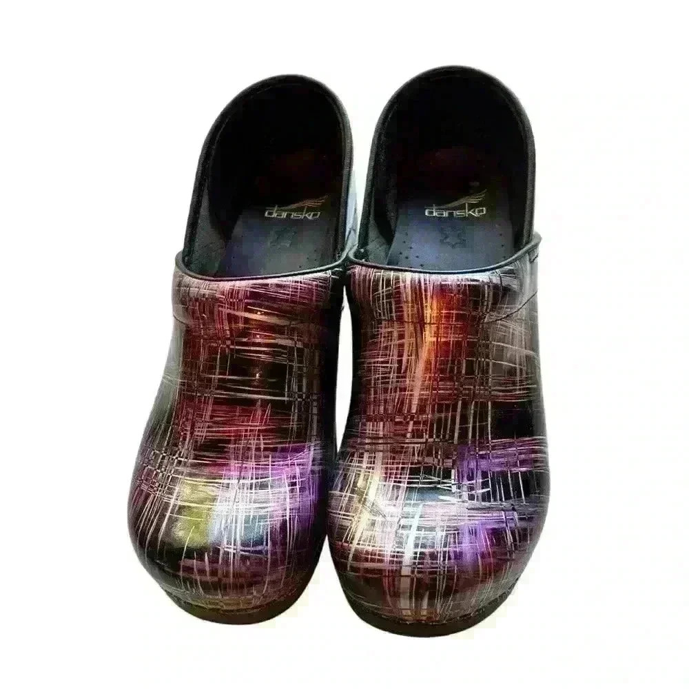 Dansko Multicolor Patterned Mules